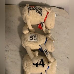 Plush Sheep Toy with Speed Limit Patch